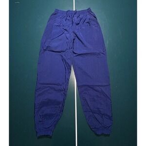 Vintage 90s Nike Windbreaker Track Pants Men's Large Baggy Navy Blue Joggers